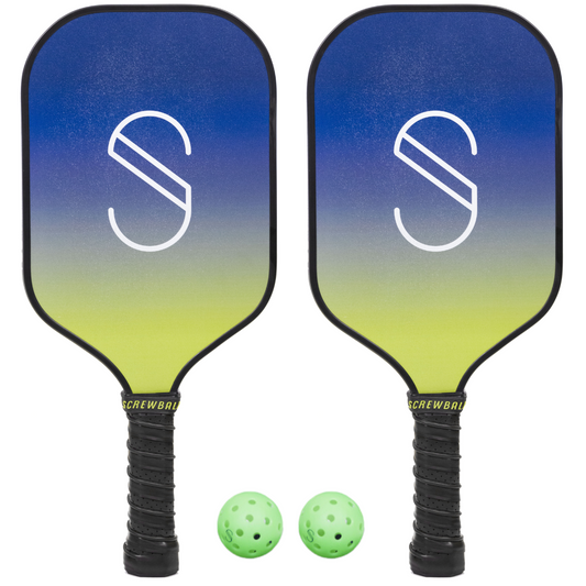 Set of High-Level Paddles and 2 Balls